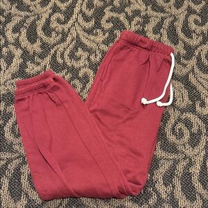 Never Worn Comfy Red Jogger Pants